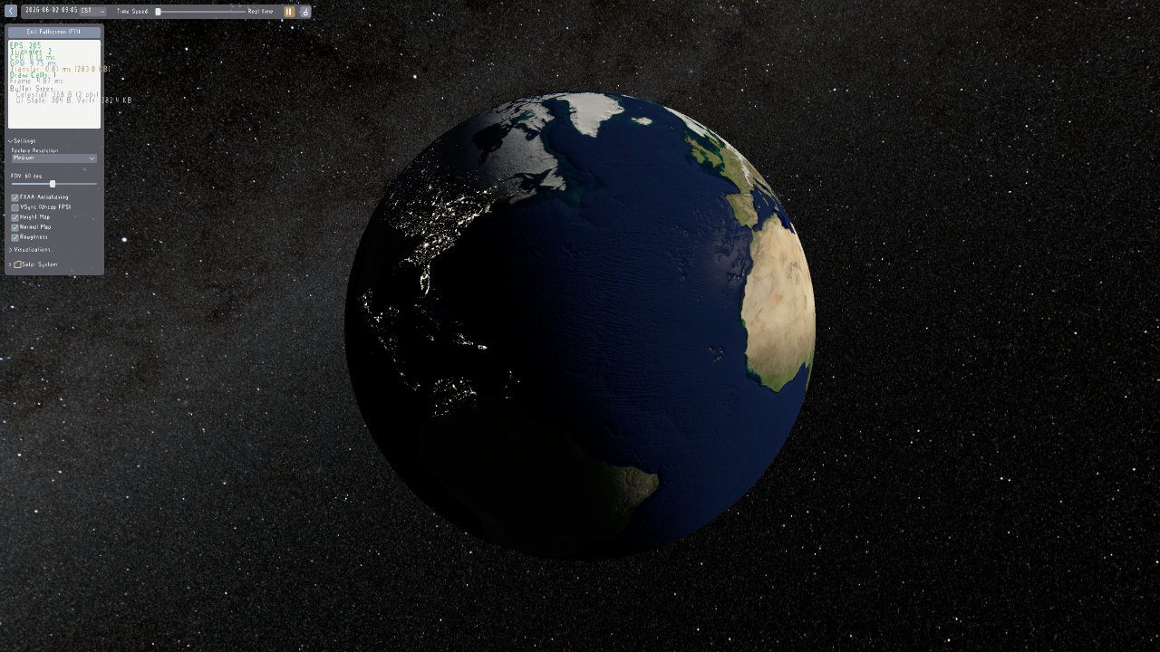 Earth rendering