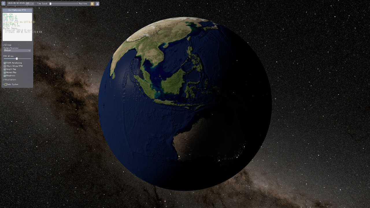 Earth surface detail