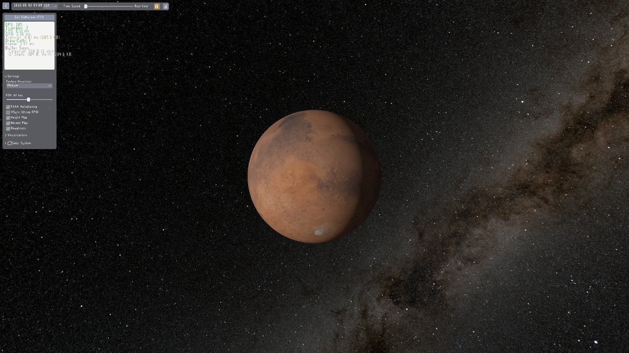 Mars rendering