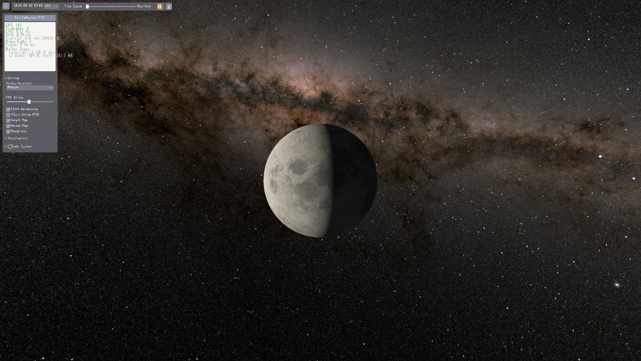 Moon rendering